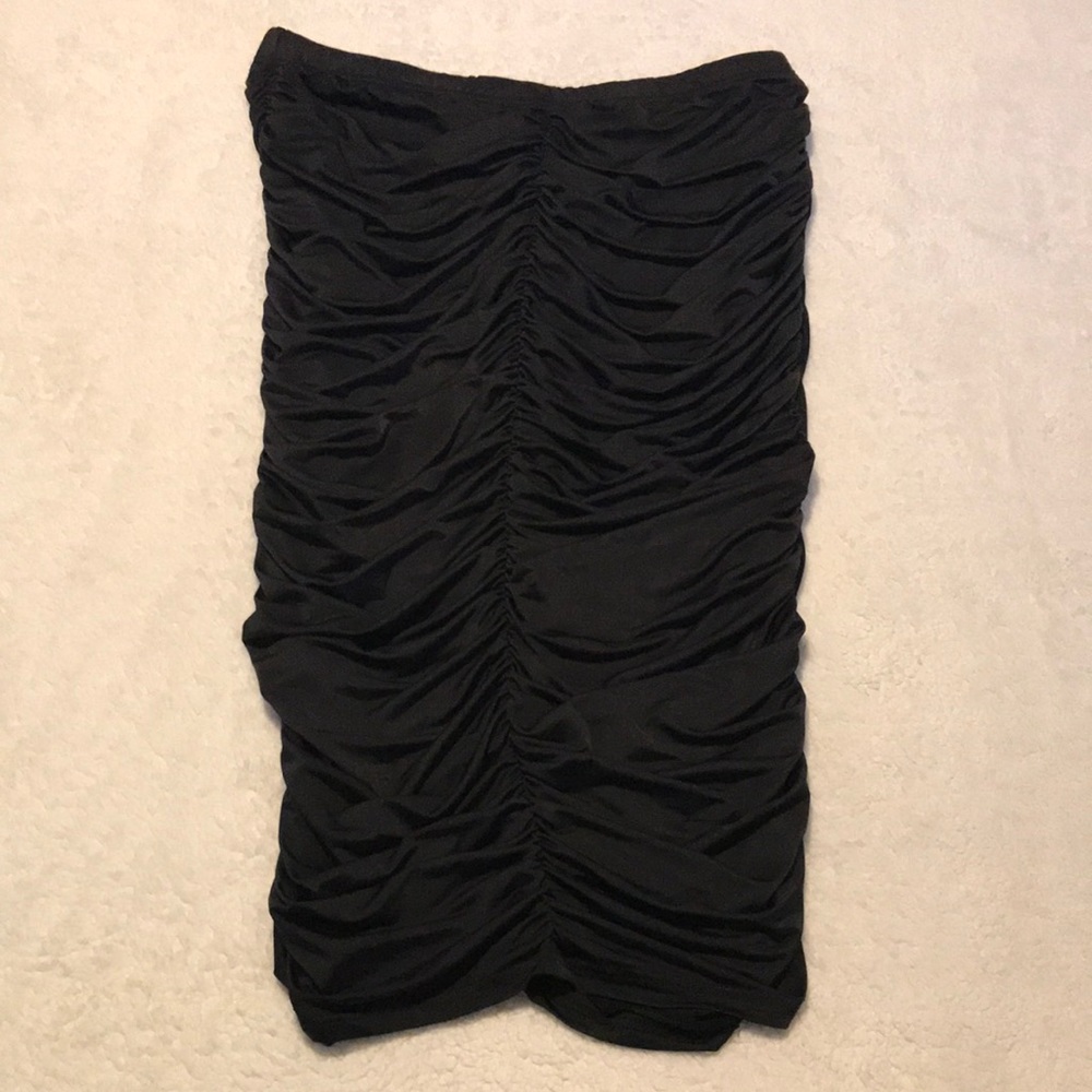 NWT Shein Curve black ruched pencil skirt Size 3XL